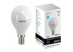 Лампочка Gauss LED ELEMENTARY G45 6W 4100K E14