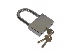 Замок навесной b40мм, чугунный, хромированный, дужка d7мм нерж. сталь А3, 4 ключа Profmet