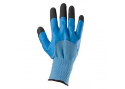 Перчатки из полиэстера синие, покрытие вспененный латекс с усиленными пальцами 10 (L) Profmet