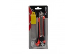 Нож малярный 18мм с направляющей, винтовым фиксатором в двухкомп. корпусе с 5 лезв. Profmet