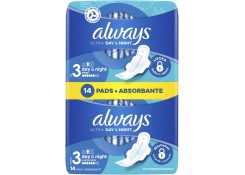 Прокладки ALWAYS Ultra Night Duo 6pic, 14buc