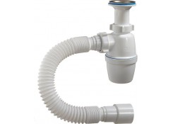 Сифон бутылочный 1 1/4x40, малый корпус, с гибкой трубой 40-40/50 Orio