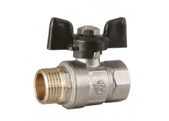 Кран шаровый Reiger 1/2 MF черный