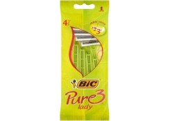 Набор одноразовых станков Bic 3 Pure Lady 4 шт