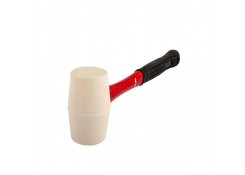 Киянка резиновая белая 0,700 кг с прорезиненной рукояткой из стекловолокна Profmet